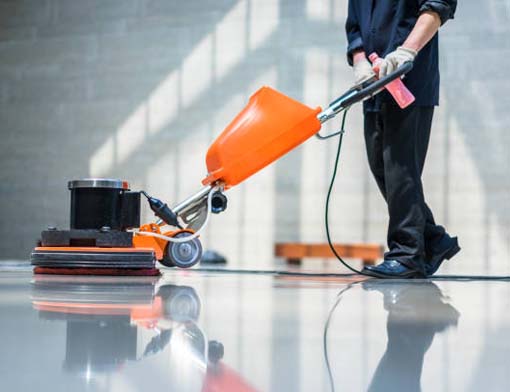 Floor stripping and waxing